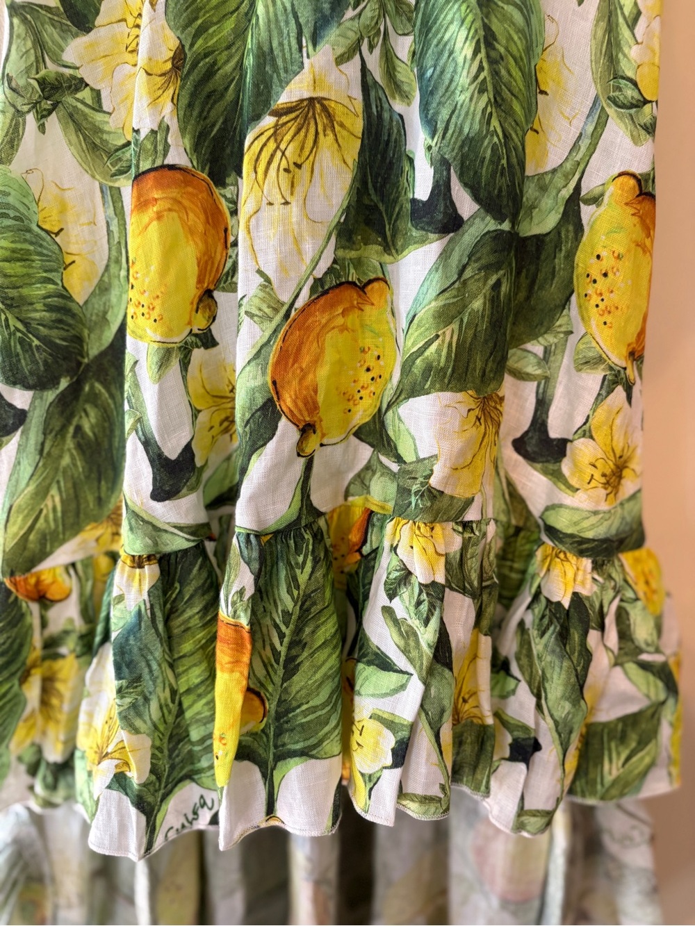 Gorgeous Luisa Positano High-Low Linen Dress - Picture 4 of 9